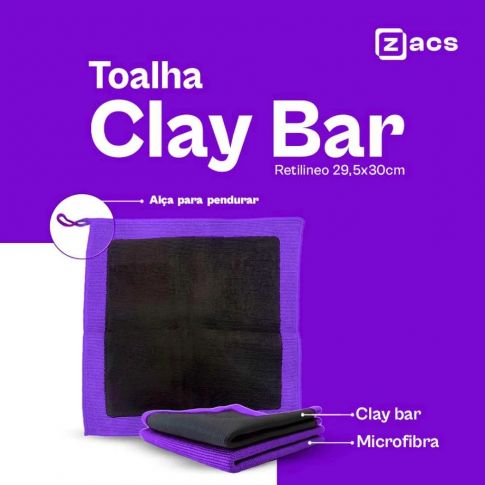 Toalha Clay Bar - Zacs
