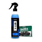Barra Descontaminante Clay Bar V-Bar 50g + Lubrificante V-Lub 500ml - Vonixx