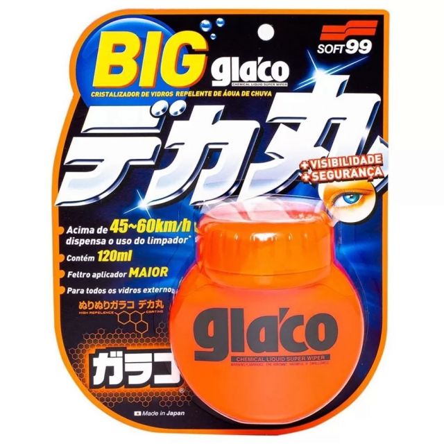 Cristalizador Repelente de Chuva 120ml - Glaco Big Roll On Large - Soft99