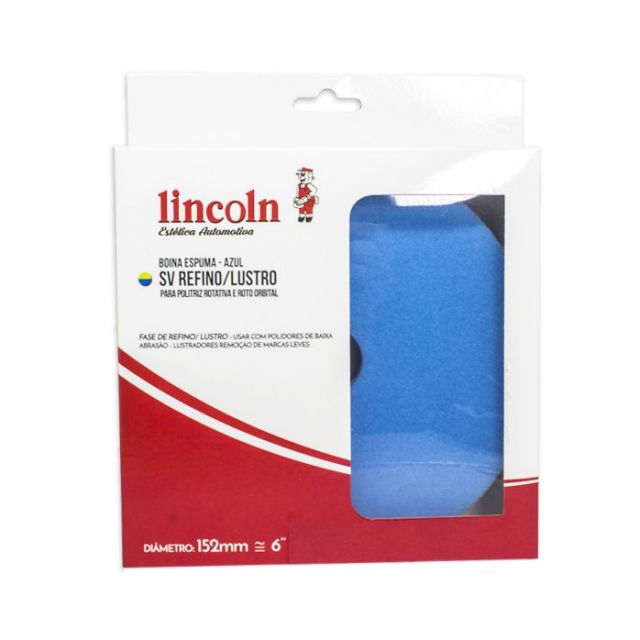 Boina De Espuma Azul Média 6,5" Para Refino - Lincoln