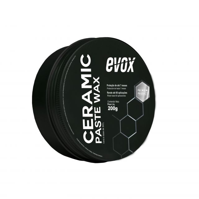 Cera à base de SiO2 Proteção até 7 Meses 200g - Ceramic Paste Wax - Evox
