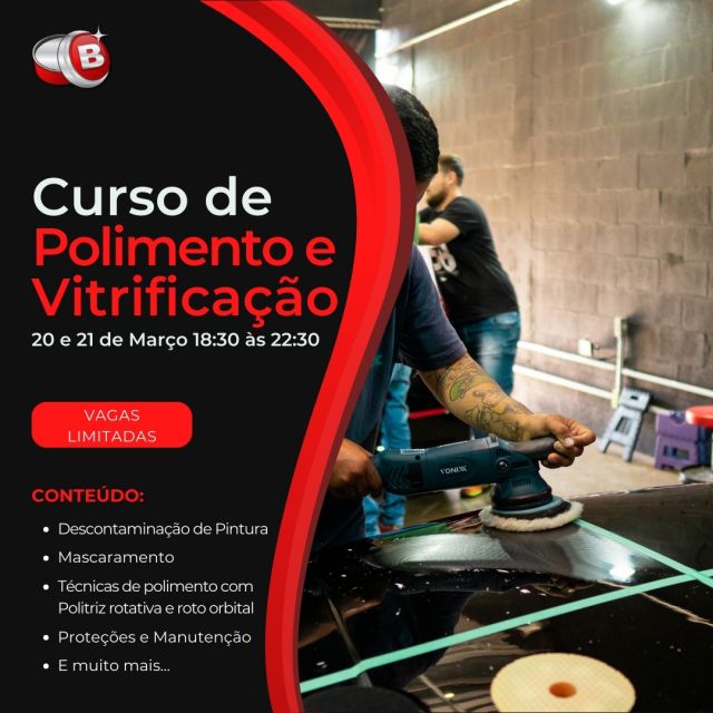 Curso de Polimento e Vitrificação - 20 e 21 de Março de 2024 - Araraquara - SP