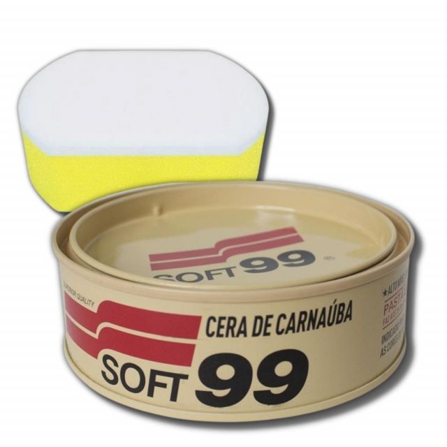 Cera de Carnaúba All Colors + Esponja Aplicadora Authentic - Soft99