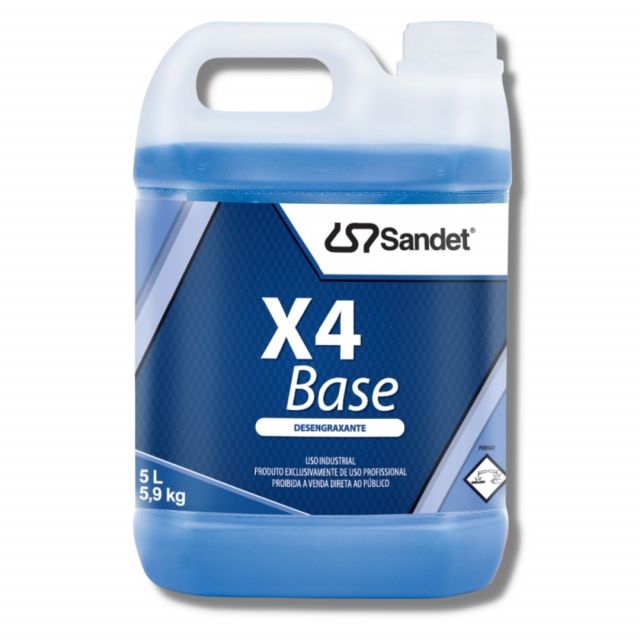 Desengraxante Concentrado 5L - X4 Base - Sandet 