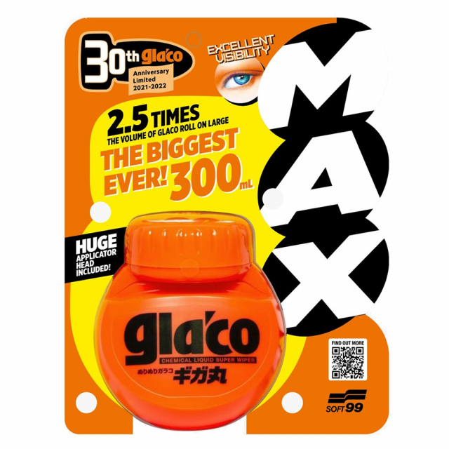 Cristalizador Repelente de Chuva 300ml - Glaco Max - Soft99