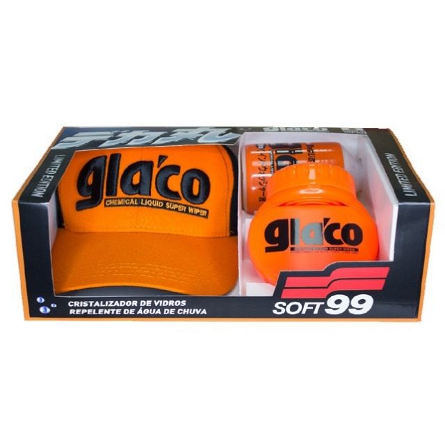 Kit Glaco Big + Glaco Washer + Boné - Edição Limitada - Soft99