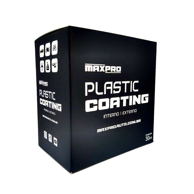 Vitrificador para Plásticos Internos e Externos 30ml - Plastic Coating - Maxpro