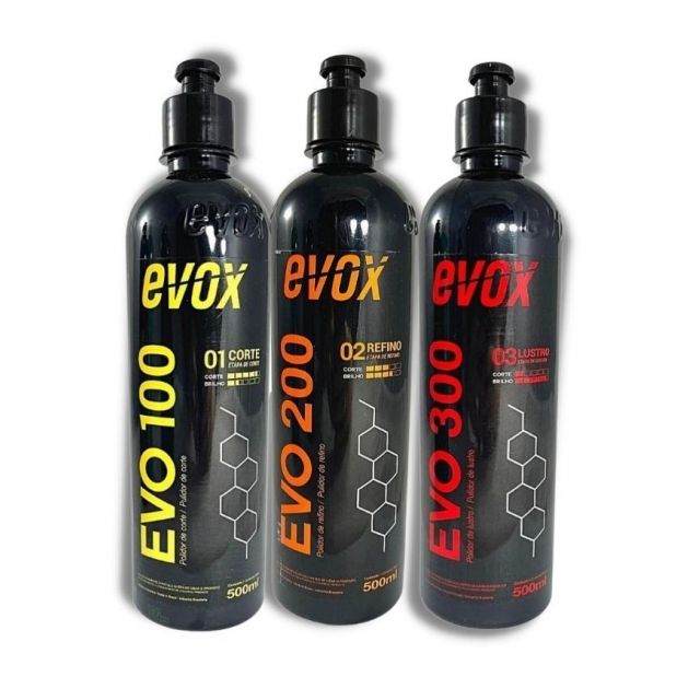 Kit 3 Polidores Evo 100, Evo 200 e Evo 300 - Evox 
