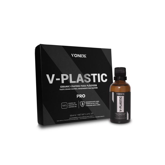 Vitrificador para Plásticos até 3 Anos de Proteção 50ml - V-Plastic Pro - Vonixx