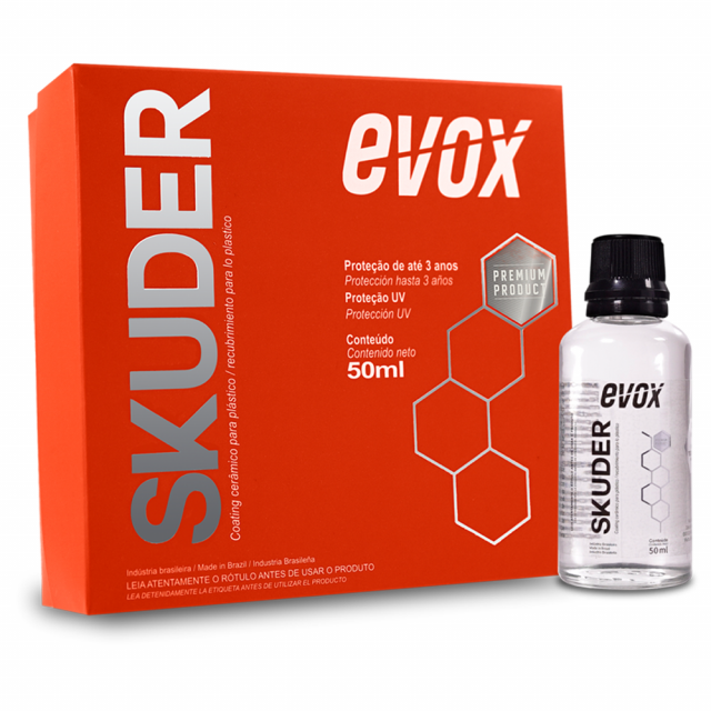 Vitrificador para Plásticos até 3 Anos de Proteção 50ml - Skuder - Evox