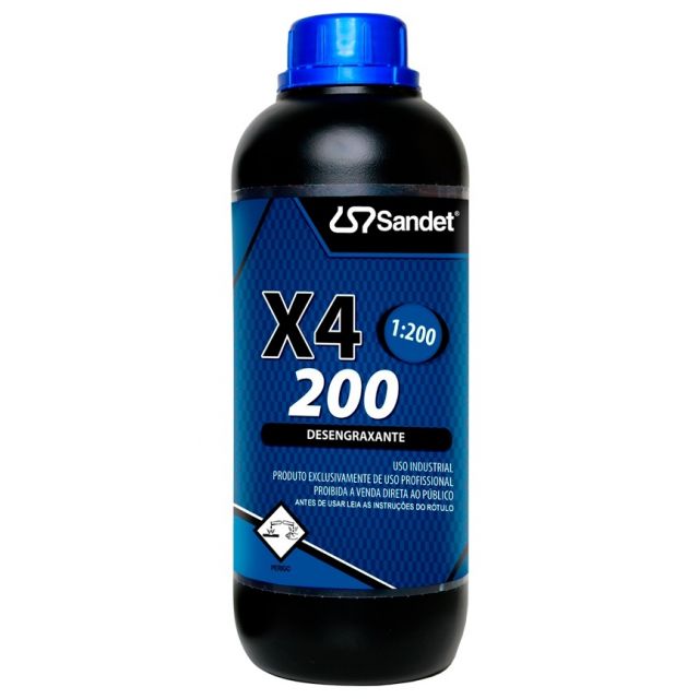Desengraxante Concentrado 1L -  X4 200 - Sandet 